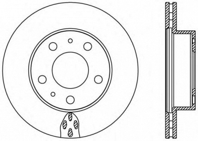 OPEN PARTS bda243920 -  Тормозной диск